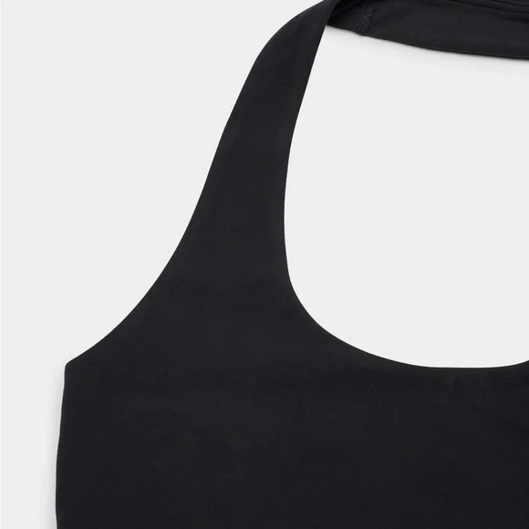 TNA Black Halter Butter Sports Bra - Black - M - Picture 6 of 9